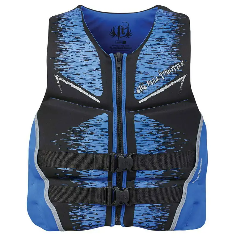 

142500-500-050-19 Men's Hinged Rapid-Dry Flex-Back Vest - XL (44"-48" Chest), Blue