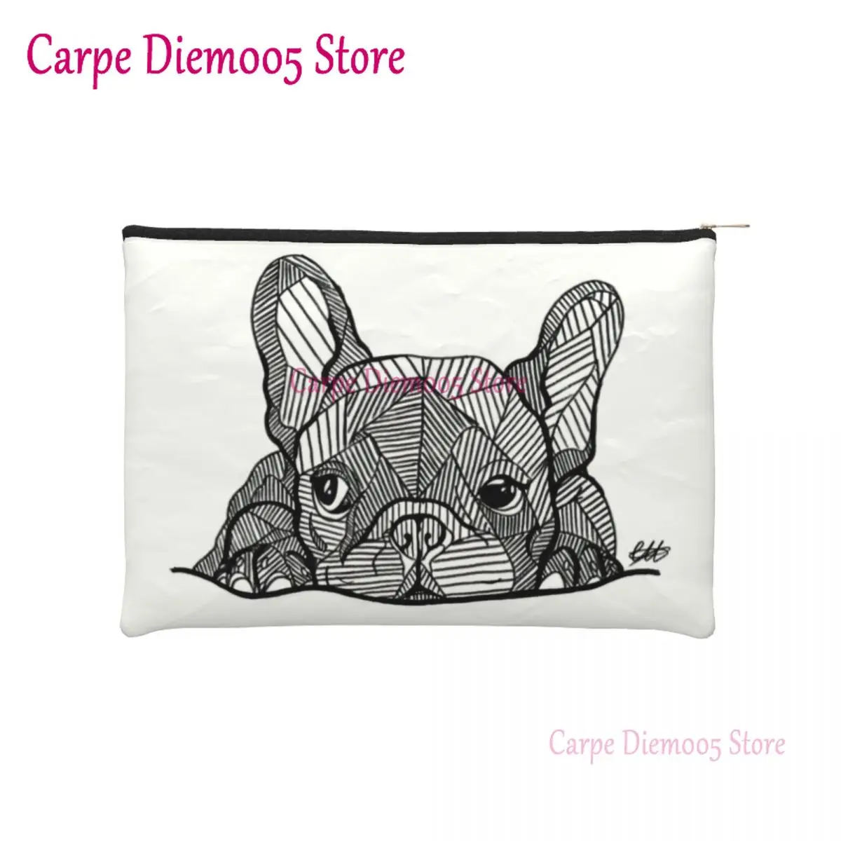 

Custom French Bulldog Puppy Facial Travel Cosmetic Bag for Women Frenchie Toiletry Makeup Organizer Lady Beauty Storage Dopp Kit