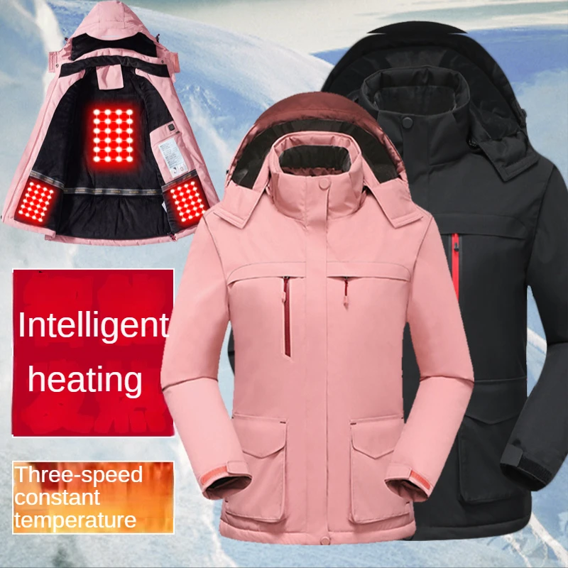 Constant Temperature Warm and Waterproof USB Charging Heating Cotton Padded Clothes Men's and Women's Clothing Jackets