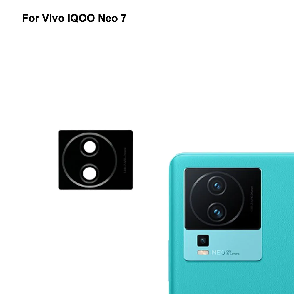 

New For Vivo IQOO Neo 7 Back Rear Camera Glass Lens test good For Vivo IQOO Neo7 Replacement Parts