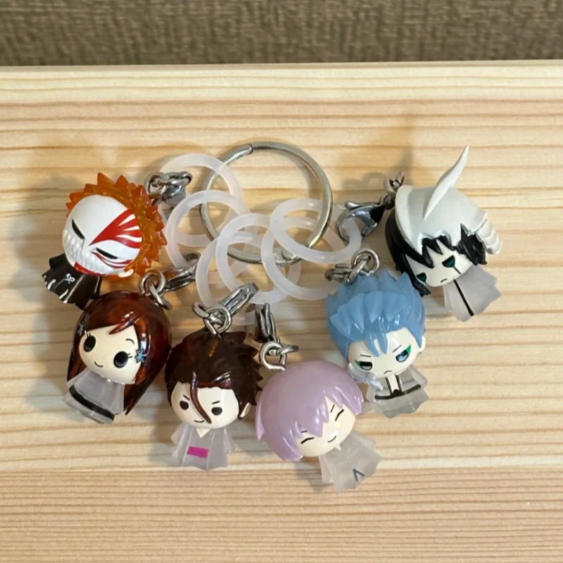 Фото Брелок-гашапон Bleach Arrancar Arc, оригинальная мини-фигурка, подвеска для сумки, коллекционный аниме-сувенир, украшение, подарок для фанатов №4