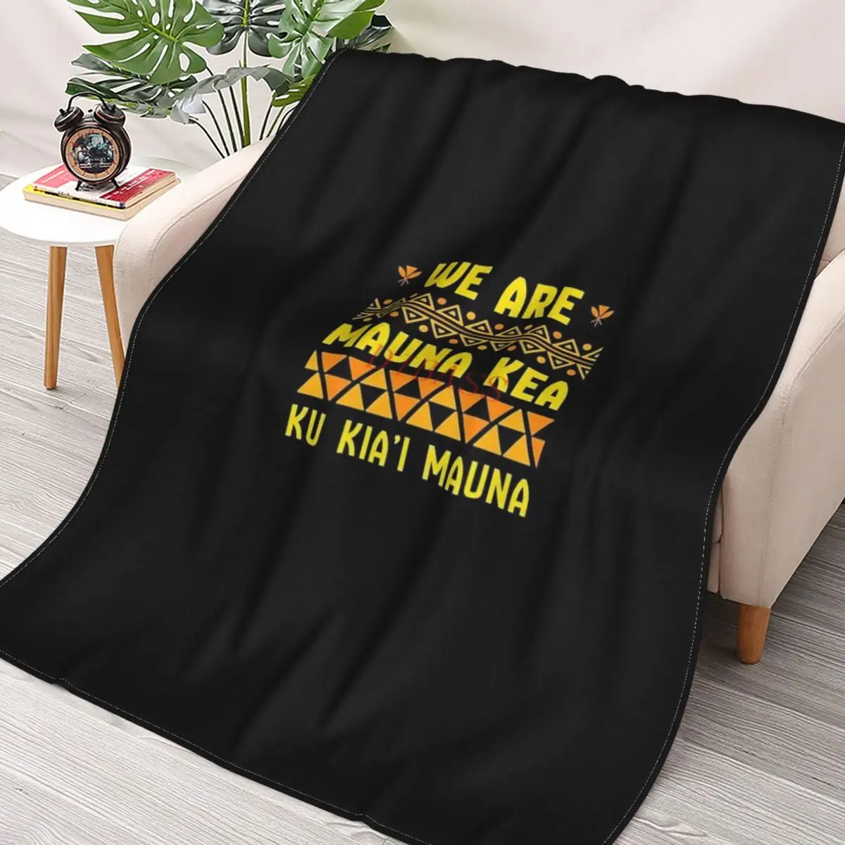 

We Are Mauna Kea 3D Printed Flannel Throw Blanket