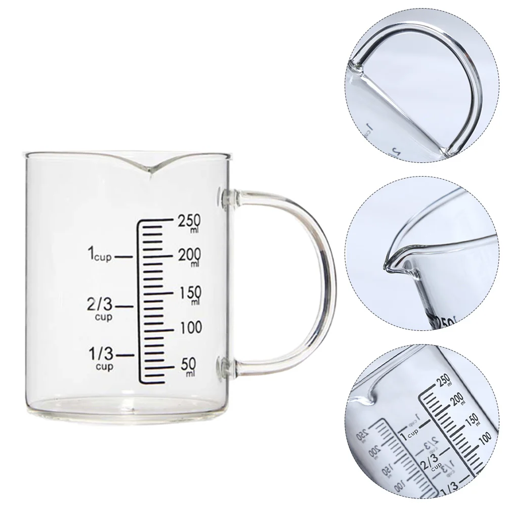 

Small Measuring Cup Angled Graduated Cups Glass Measuring Pitcher Measuring Cup High Borosilicate Glass Measuring Cup