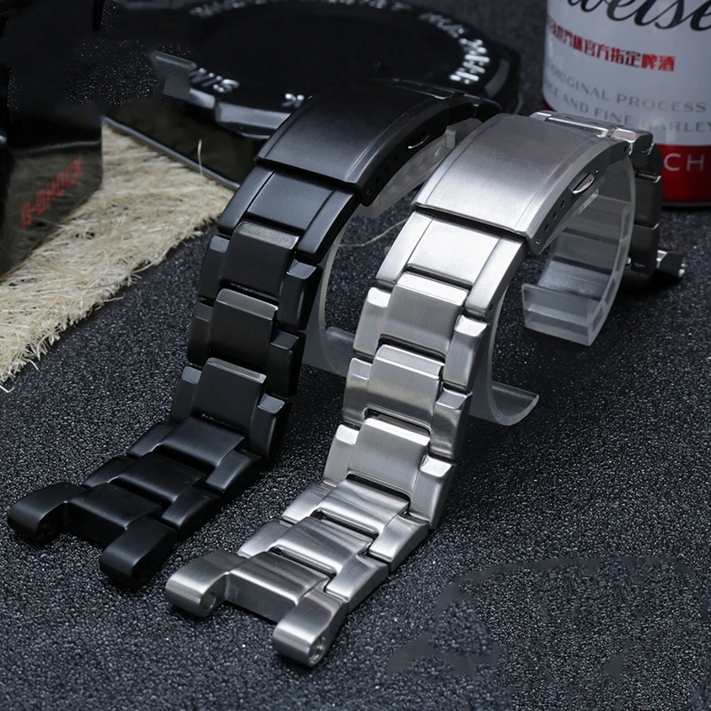 Strap Bracelet Stainless Steel Watchband For Gst-w300 Gst-400g Gst-b100 Gst-210 S100d/s110d/w110 Metal Watch Band