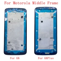 middle frame housing lcd bezel plate panel chassis for motorola moto g6 g6 plus phone metal middle frame repair parts