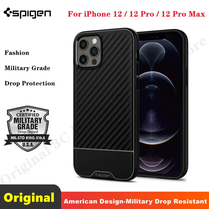 

Чехол для Apple iPhone 12 / 12 Pro / 12 Pro Max | Spigen [ Core Armor] Тонкий матовый чехол