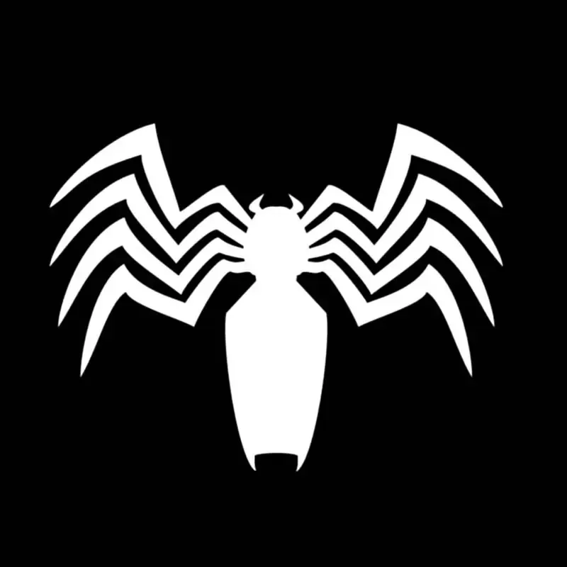 Creative Fashion Personality Spider Venom Car Decal Pvc Material Motorcycle Decoration Waterproof Decal15CM PVC KK