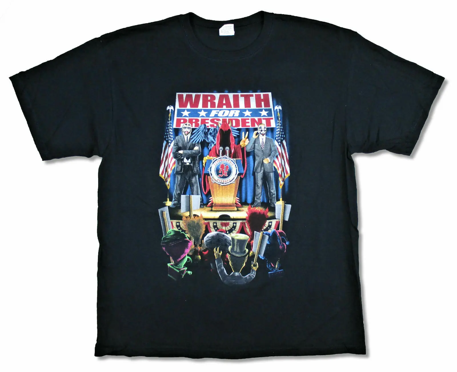 

Insane Clown Posse Wraith for President Mens Black T Shirt New