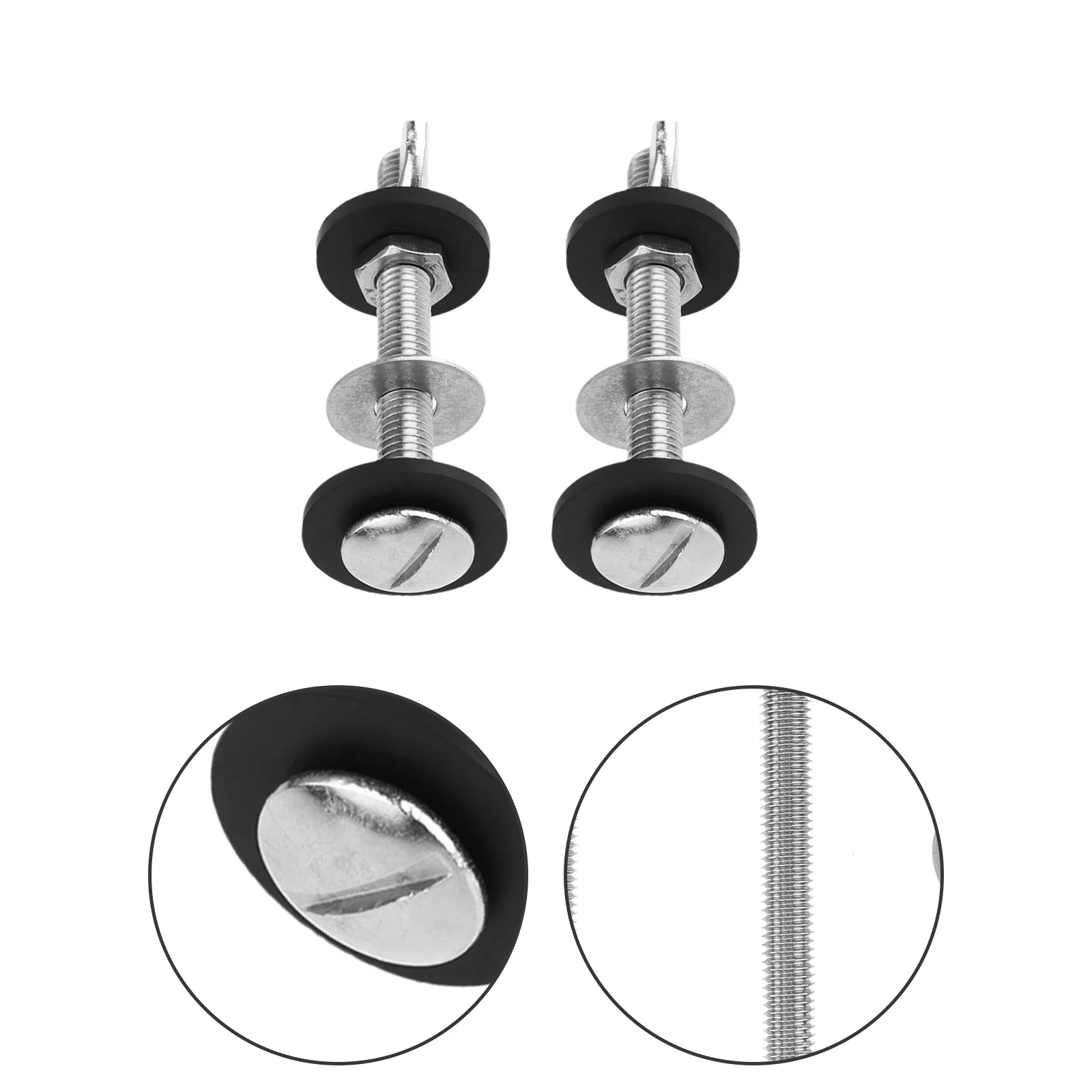 

2pcs Toilet Tank Screw Rubber Mat Fixing Screw Toilet Tank Screw for Home