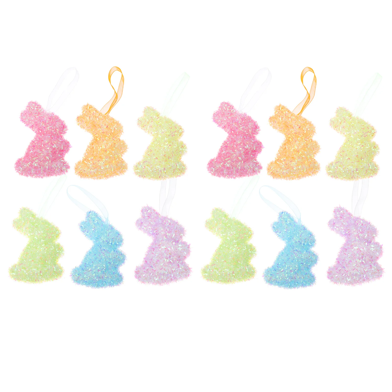 

12pcs Festival Rabbit Ornaments Egg Hanging Ornament Eater Bunny Pendant Hanging Rabbit Pendant