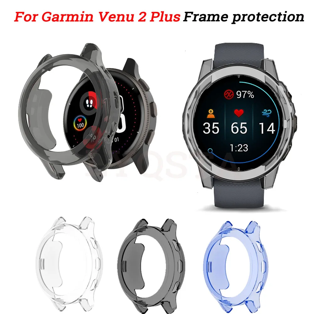 

Защитный чехол для Garmin CAME 2 Plus, чехол с полным покрытием, защитный чехол для Garmin Venu2 Plus, защитный аксессуар для экрана из ТПУ