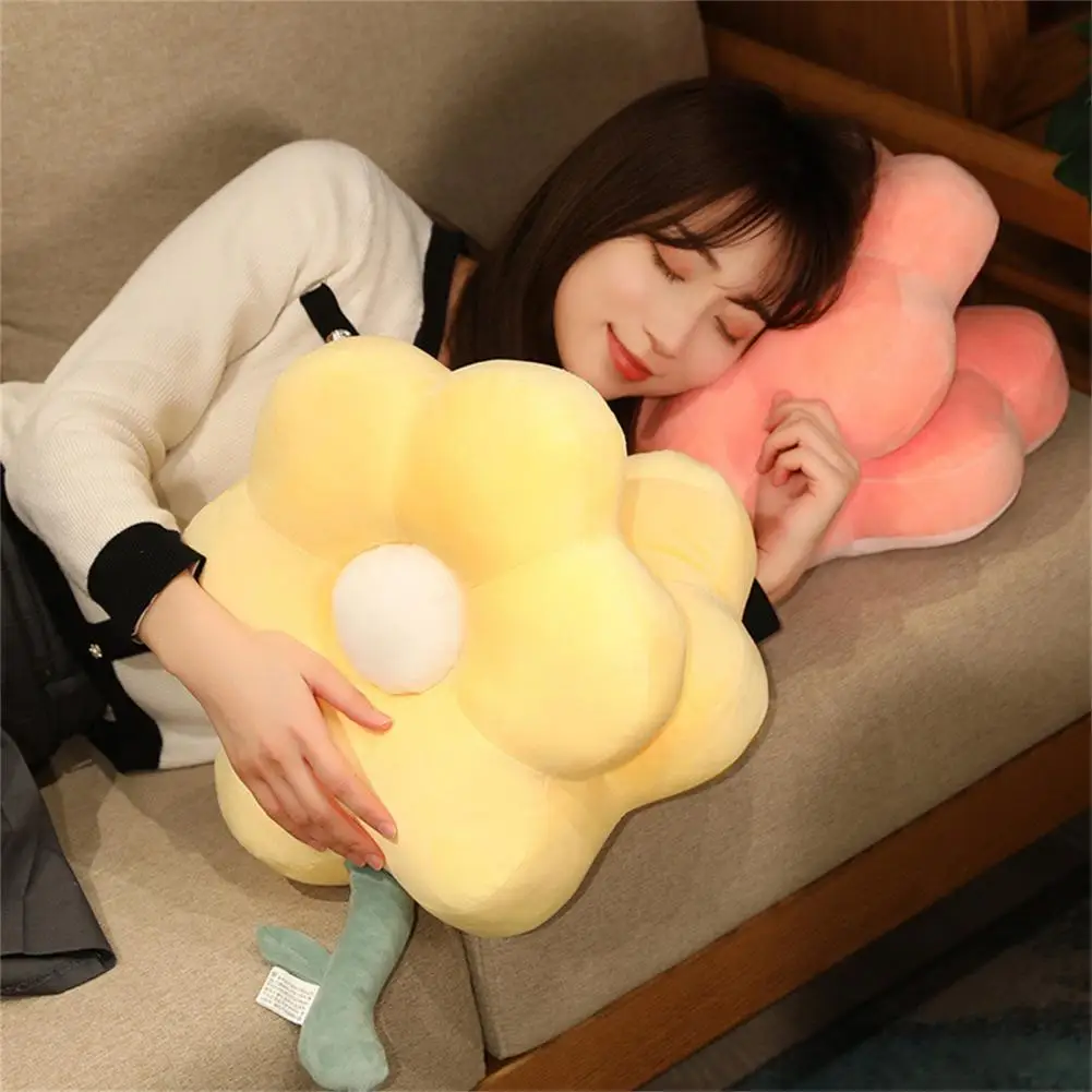 

Easy to Clean PP Cotton Plush Stuffed Nap Pillow Flower Doll Throw Cushion for Everyday Life