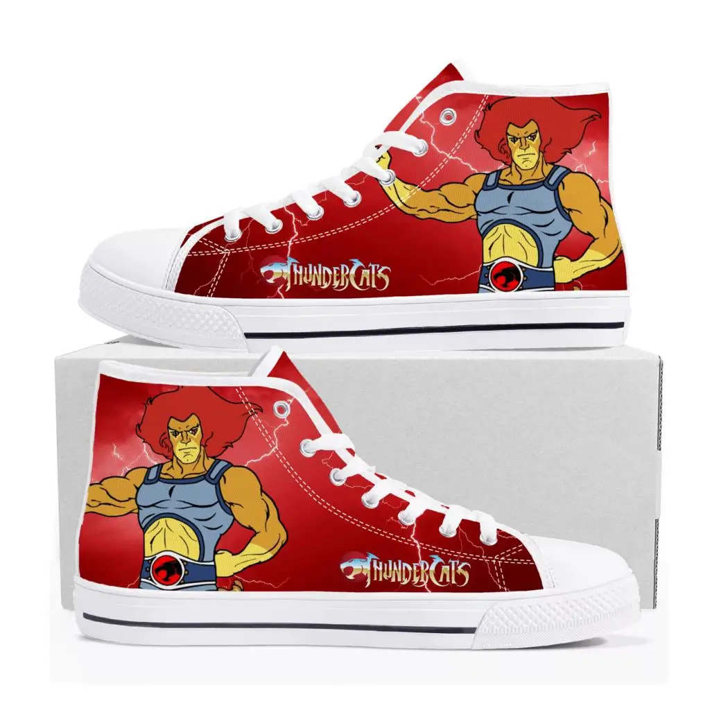 

Thundercats Cartoon High Top Sneakers High Quality Mens Womens Teenager Canvas Sneaker Casual Couple Shoes Custom White Shoe