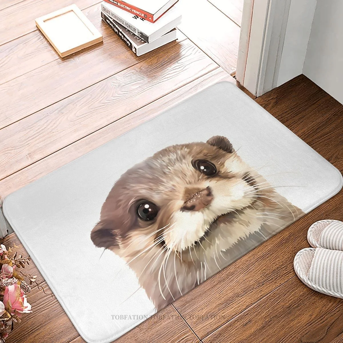 

Кухонный нескользящий ковер для влюбленных питомцев С выдром, симпатичный коврик для спальни, коврик для входной двери, домашний декоративный ковер