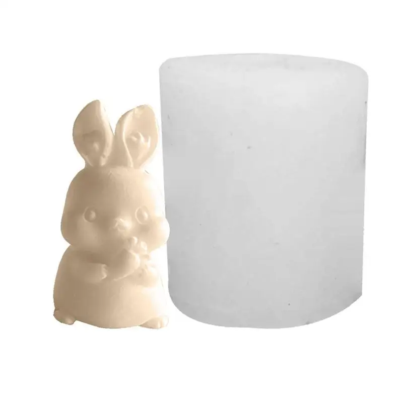 

Rabbit Candle Mold 4 Styles Silicone Candle Molds DIY Rabbit Easter Soap Molds For Cake Decorating Candle Making Resin Epoxy