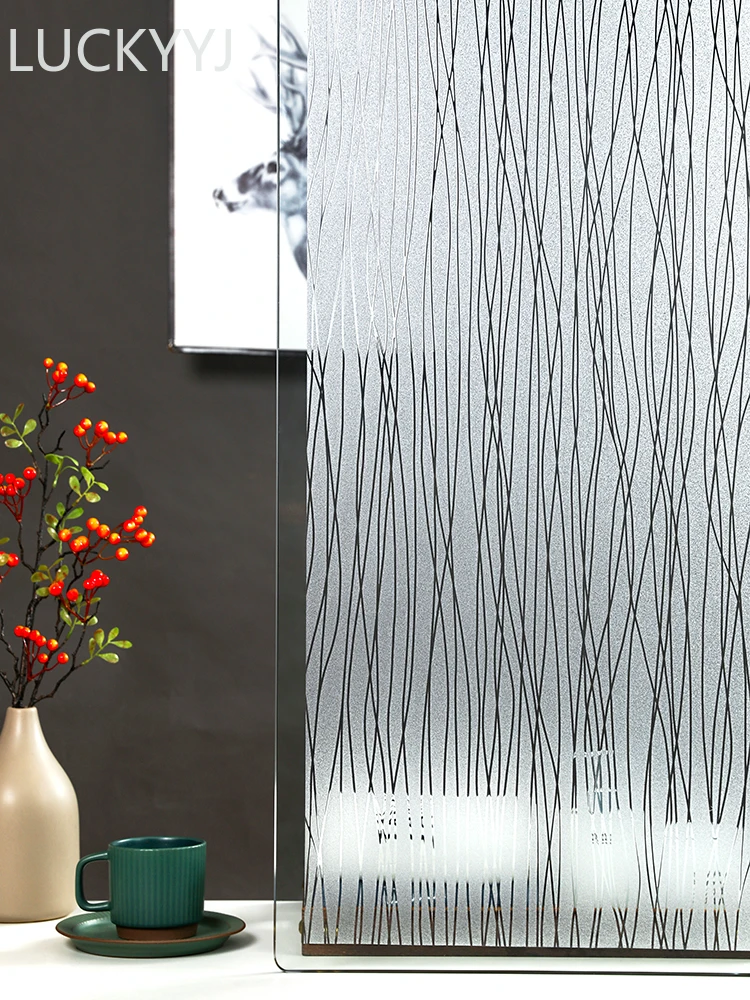 

Privacy Window Film Non Adhesive UV Blocking Glass Covering Opaque Window Stickers Self Static Cling Vinyl Glass Film for Home