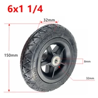 6inch electric scooter solid tire 6x1 14 with wheel hub explosion proof tyre full wheel rubber 150x150x32mm replacements