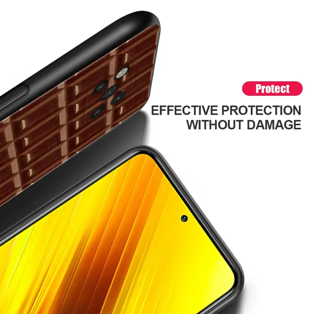 Case For Poco X3 NFC M3 Pro M3 F3 F1 Capa for Mi Note 10 Pro Caso For Xiaomi CC9 Pro A3 A2 Black Chocolate Nutella Bottle