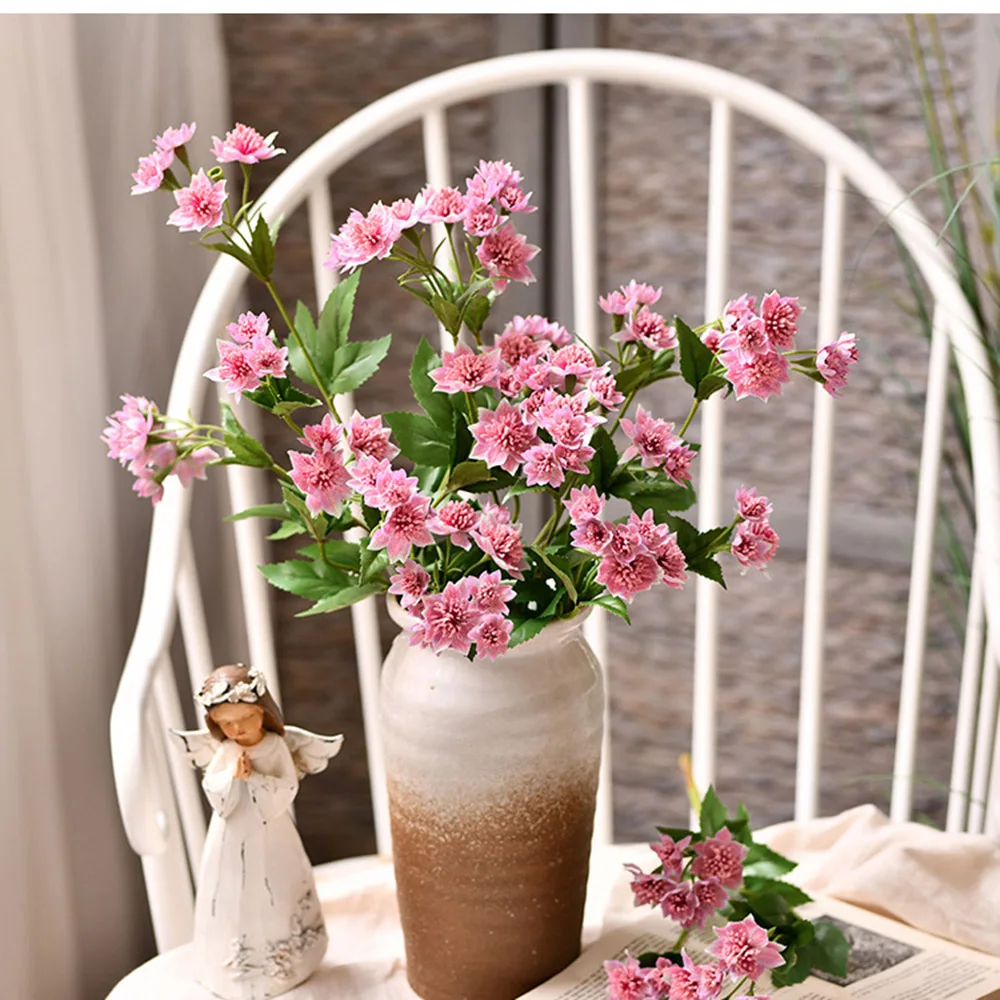 

Silk Artificial Orchid Flowers Fake Flower Wedding Home Pansy Flowers Silk Fake Orchid Decoration Living Room Plants Bouquet