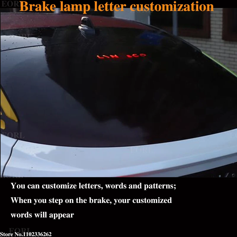 

Автомобильный стоп светильник для Audi A4L 2019-2021, декоративная пластина с надписью на заказ, стоп светильник, акриловый лист, автомобильные акс...