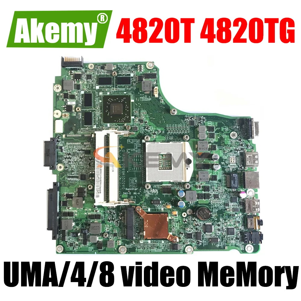 

Материнская плата для ноутбука Acer 4820 4820T 4820TG, материнская плата 4820TG DA0ZQ1MB8D0 DA0ZQ1MB8F0, материнская плата HM55 DDR3