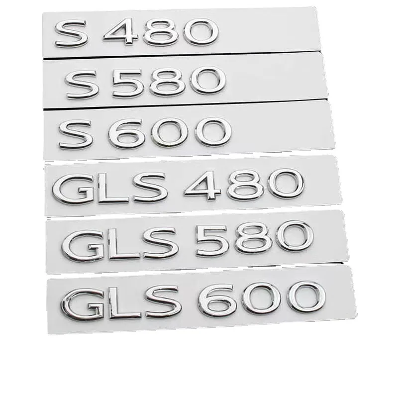 

Metal Material Maybach Tail Label Cars S480 S600 S680 Gls480 600 680 Maybach Metal Letter Label Trunk Number