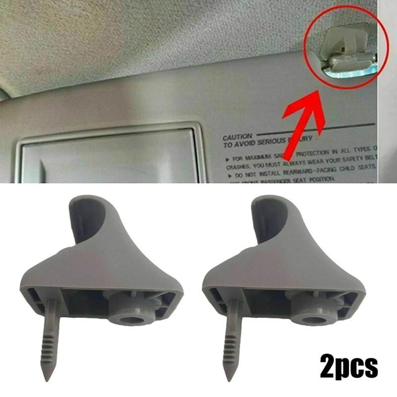 

10 шт. 85235-1C300QS серый фиксатор солнцезащитного козырька левый/правый зажим для Hyundai Getz I20 2002-2012 Автомобильный кронштейн для солнцезащитного ко...