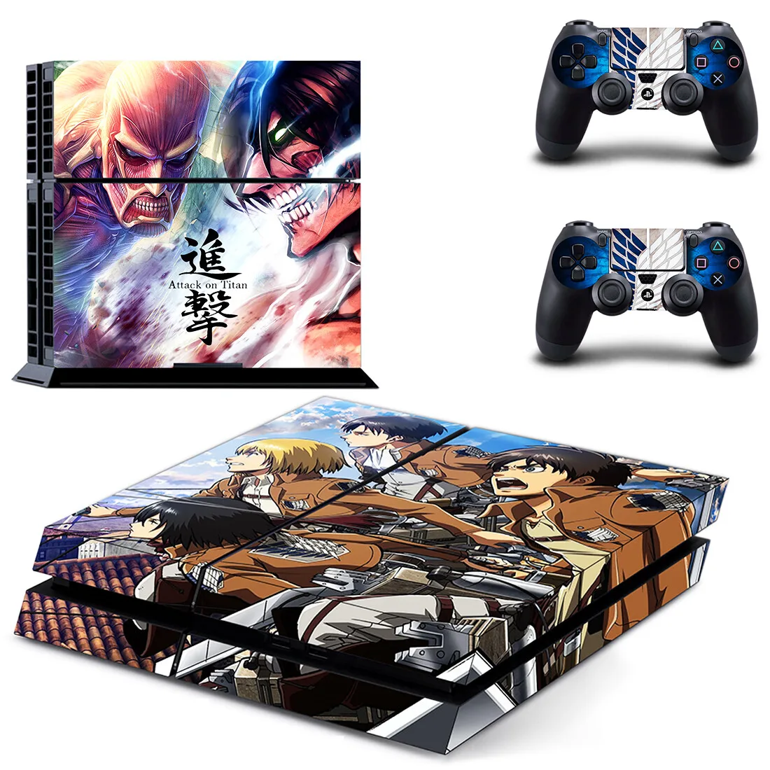 

Attack On Titan Shingeki no Kyojin PS4 Skin Sticker Decal Cover For PlayStation 4 PS4 Console & Controller Skins Vinyl