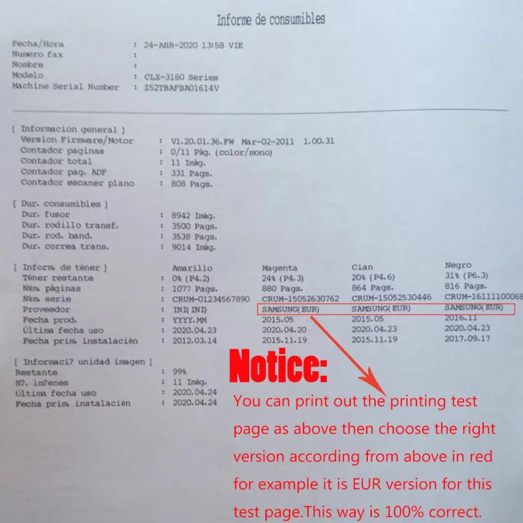 Сброс чипа тонера для Samsung CLT403 S CLT 403 CLT-403 CLT-K403S CLT-C403S CLT-M403S CLT-Y403S CLTK403S CLTC403S CLTM403S