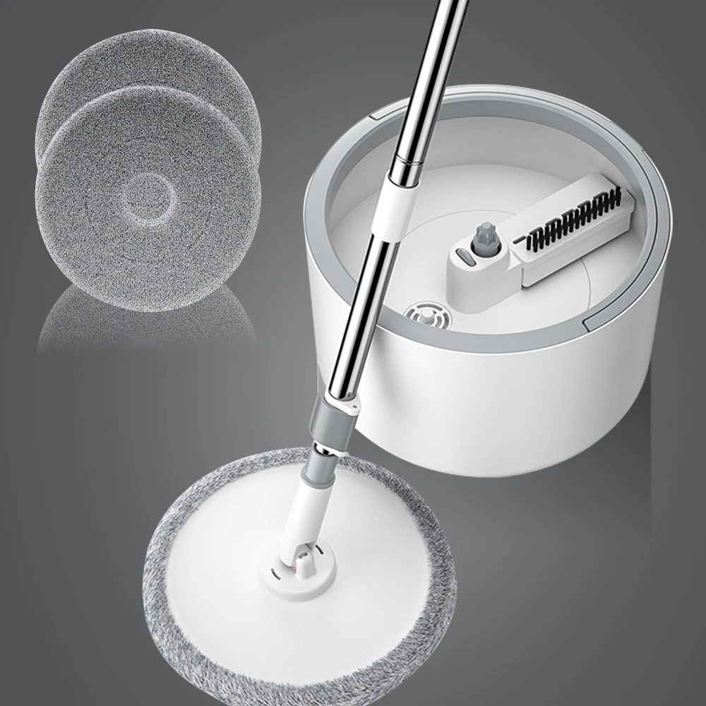 Фотомойка с круглым ведром и регулируемой ручкой бытовая уборочная машина