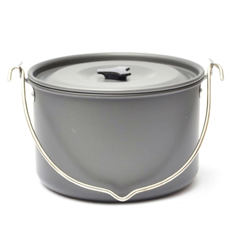 Подвесной горшок для кемпинга и пикника из алюминиевого сплава вместительная