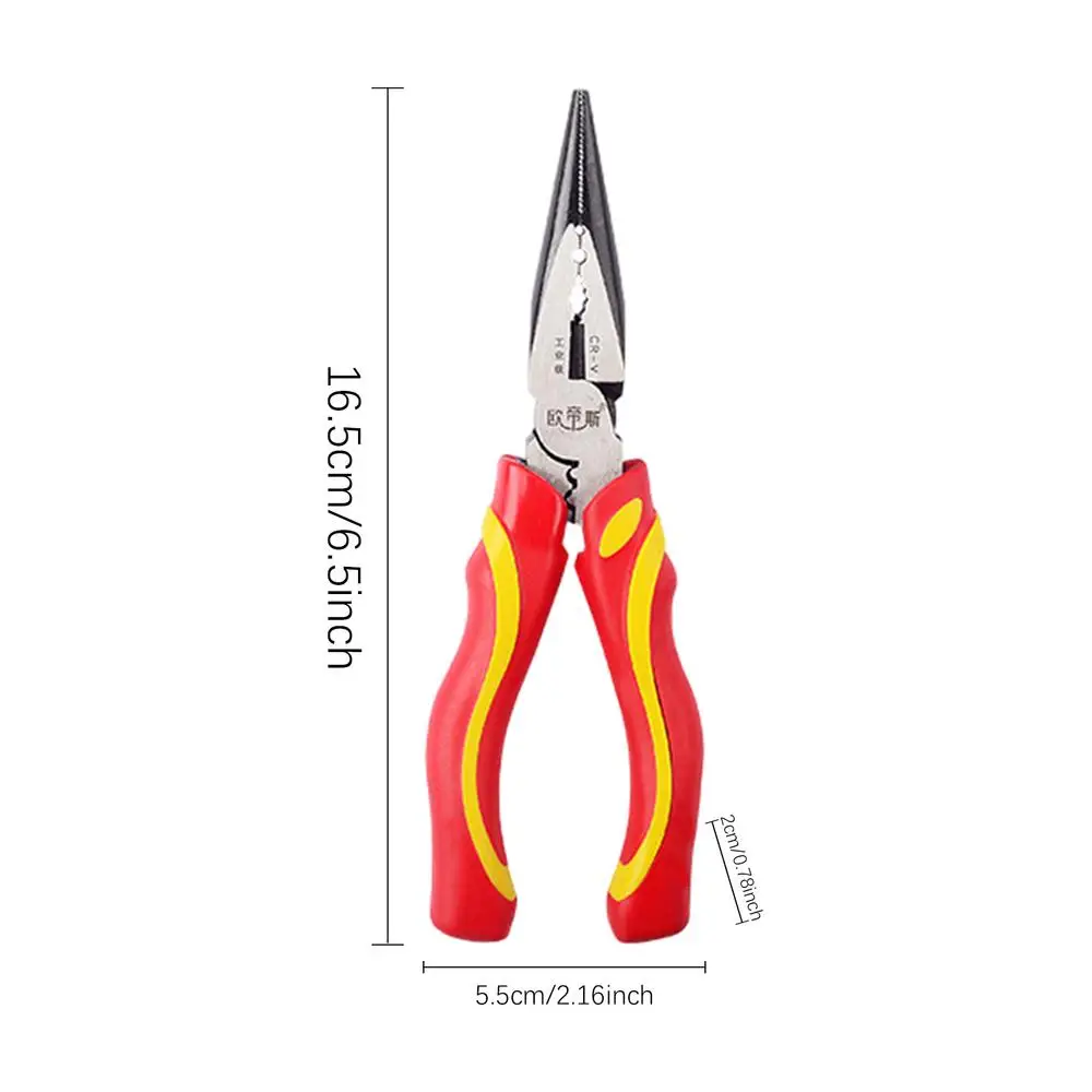

Многофункциональные стальные плоскогубцы 6/8 дюймов, плоскогубцы с длинным носом и игольчатым носом, кусачки, зажимные инструменты для зачистки, ручные инструменты для электрика