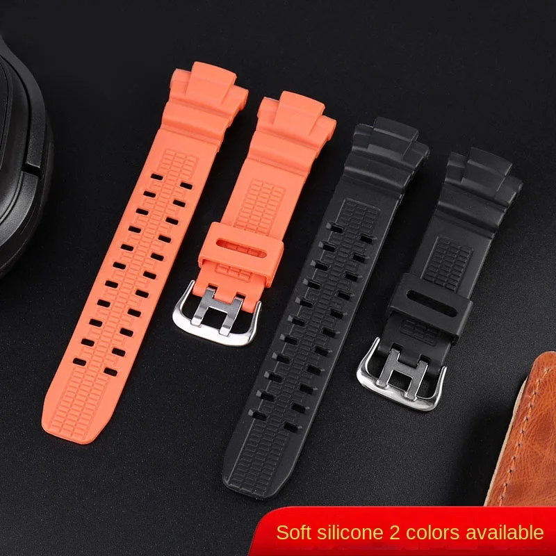 Black Orange Silicone Watchband for Casio G-SHOCK 5121 GW-3500B GW-3000B GW-2000 Men Sport Band Strap Watch Accessories