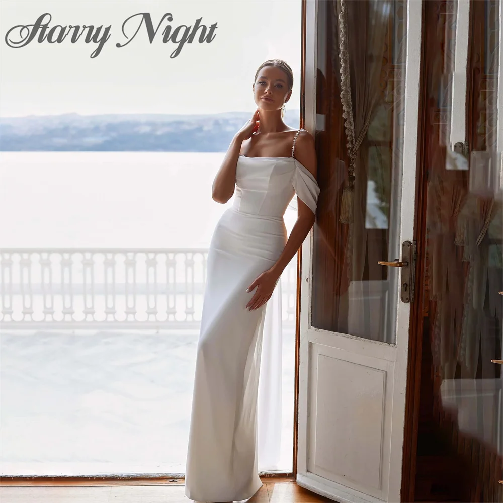 

Женское свадебное платье с юбкой годе It's yiiya, белое шифоновое платье с открытыми плечами и разрезом сзади на лето 2022