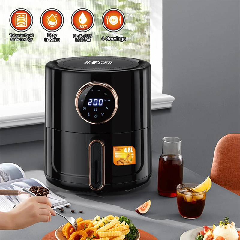

4.8L Multifunct electr cooker oil-free Air Fryer Automatic Lazy Home Appliance Household Intelligent Chip kitchen oven Fryer