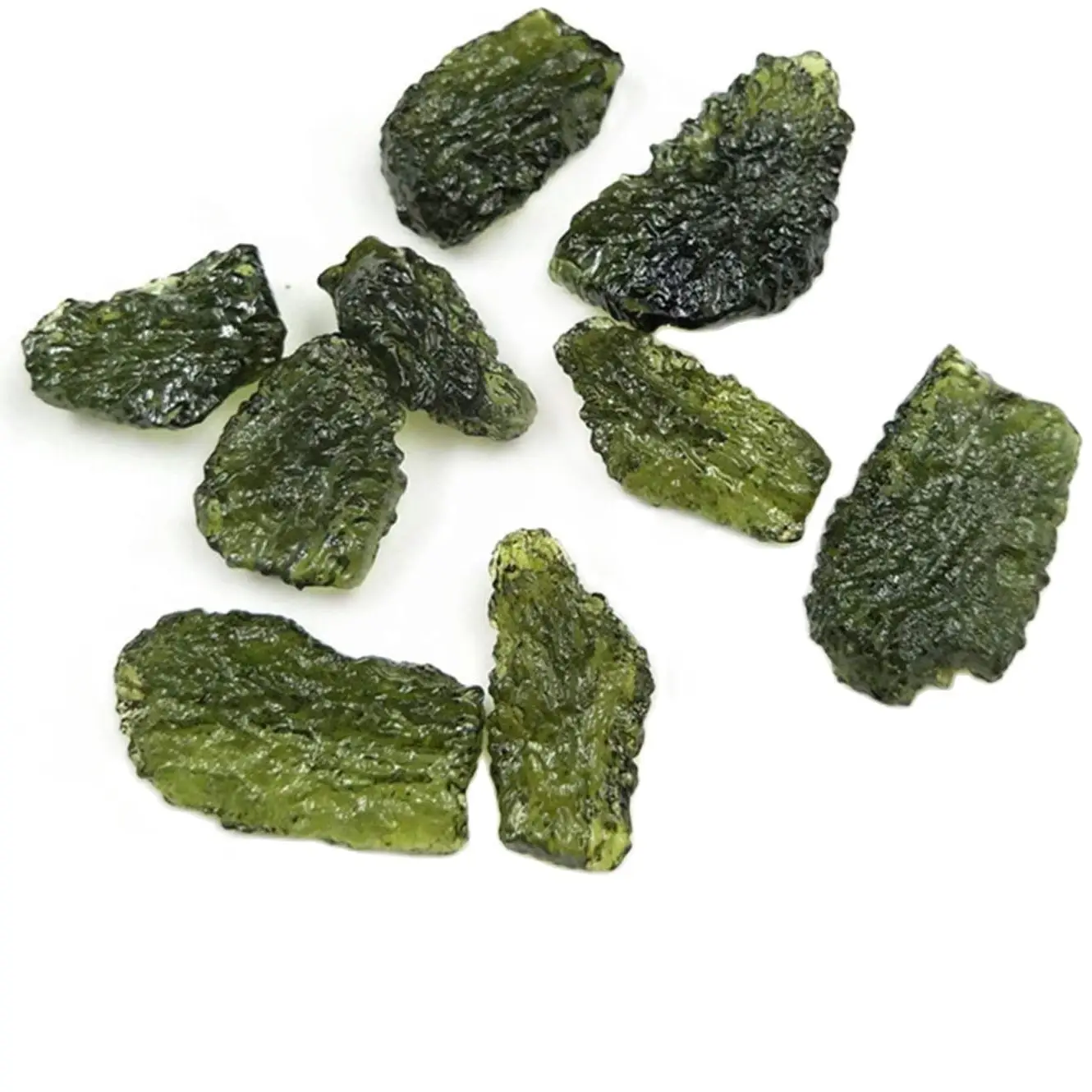 Неправильной формы чешские подвески из метеорита Moldavite Осенний грубый камень