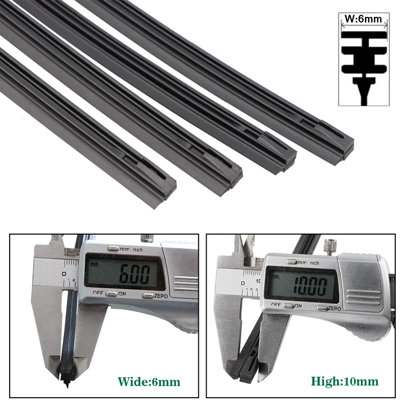 Автомобильные щетки стеклоочистителя BEMOST вставка из натурального каучука 6 мм 14