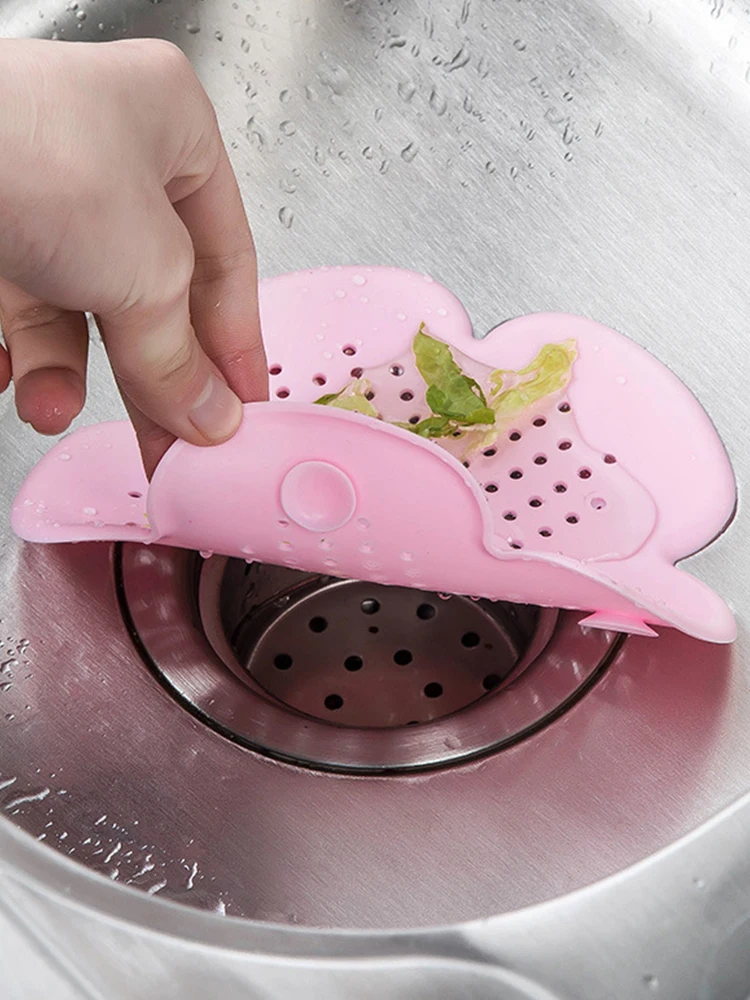 

Kitchen Accessories Silicone Sink Drain Bathtub Hair Filter Creative Star SewerOutfall Strainer Filter Kitchen Gadget Devicesets
