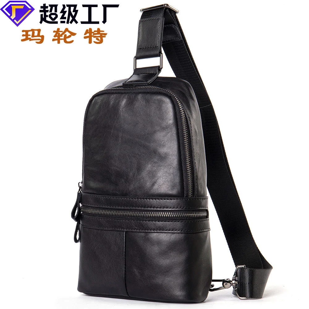 

Men's Chest Bag 2023 New Crossbody High grade Durable Cowhide