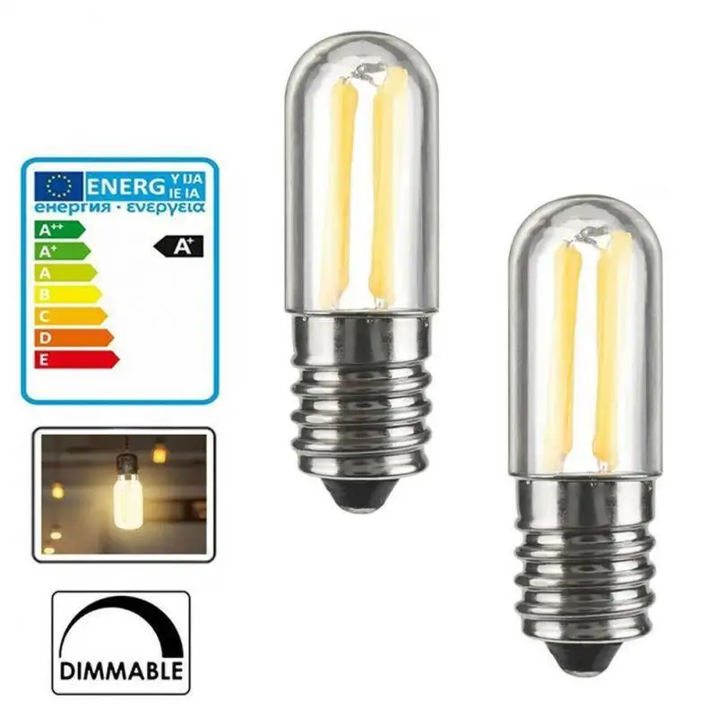 

Миниатюрная Светодиодная лампа E14, суперъяркая приглушаемая лампочка накаливания для холодильника, морозильника, энергосберегающая подве...