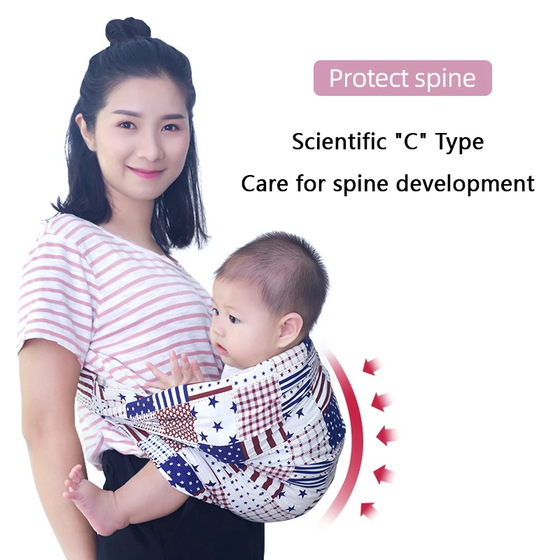 Хлопковая сетчатая слинг на одно плечо для младенцев 0-24 м накидка грудного