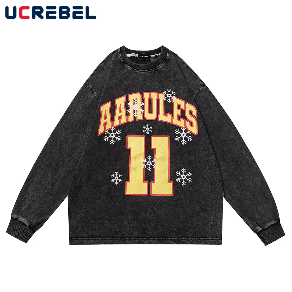 

Мужская хлопковая футболка с длинным рукавом и круглым вырезом, в стиле ретро