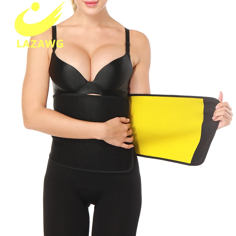 

LAZAWG Sauna Waist Trainer for Women Sweat Belt Waist Trimmer Workout Waist Corset Body Shaper Lose Weight