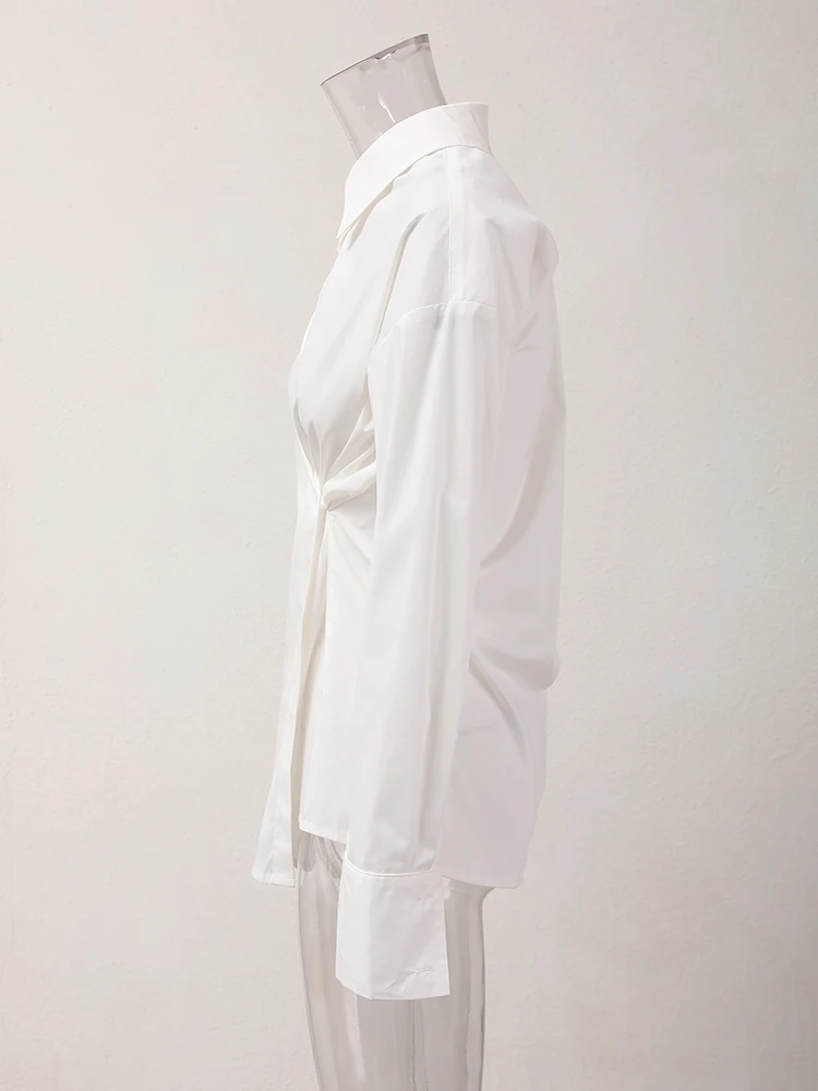 BZVW персонализированная рубашка женская однобортная с лацканами рукавами Lonbg