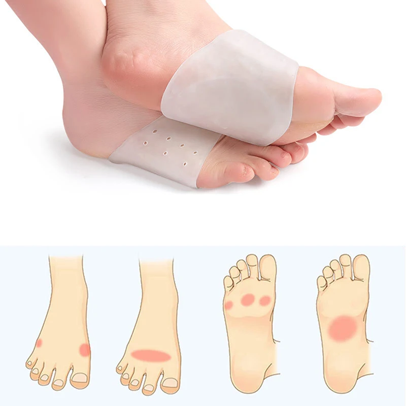 

Силиконовая искусственная подушечка с отверстием, Плоская стопа, поддержка свода стопы, внутренняя и внешняя поверхность, ортопедическая н...