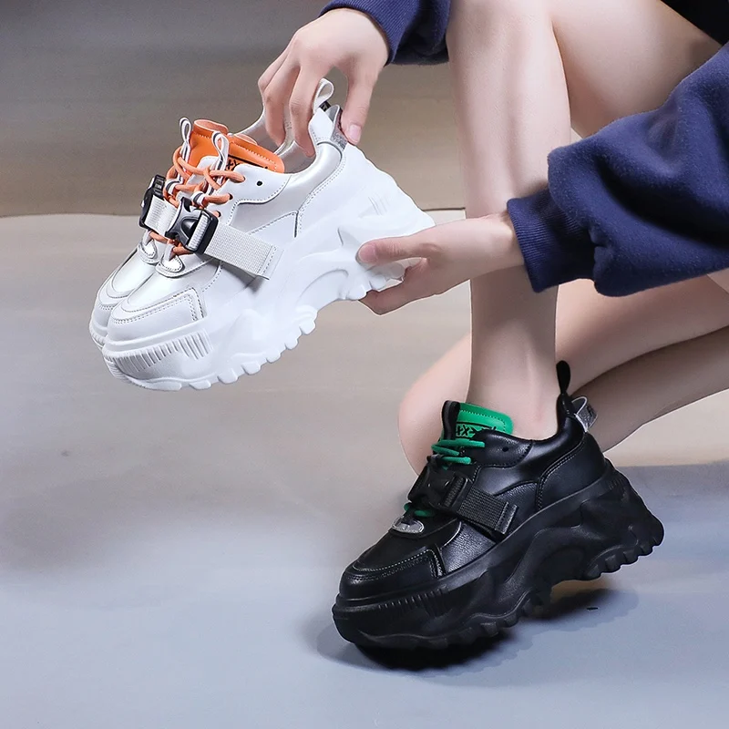 

Женские массивные кроссовки, повседневные кроссовки на платформе, на шнуровке, Вулканизированная подошва, весна 2022