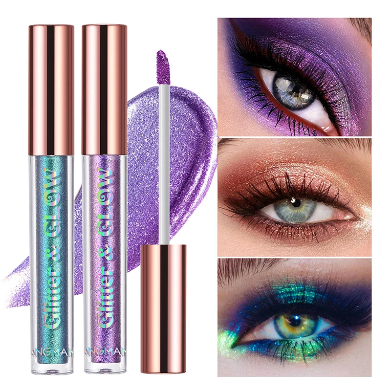 

Sdotter Pearlescent Liquid Eyeshadow Single Color Chameleon Eye Makeup Eyeshadow Waterproof Shimmer Glitter Eye Shadow Cosmetics