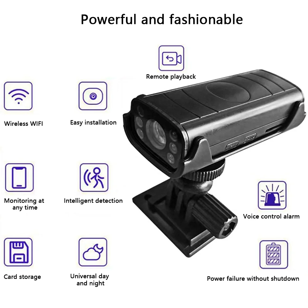 

Mini Wifi Camera HD 1080P Wireless Camcorder Home Security Motion Detection Nanny IP P2P Camera DVR Rechargeable Battery Cam