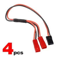 4pcs power supply y line cable adapter connector for 110 rc crawler car traxxas trx4 trx 4 jr to jst
