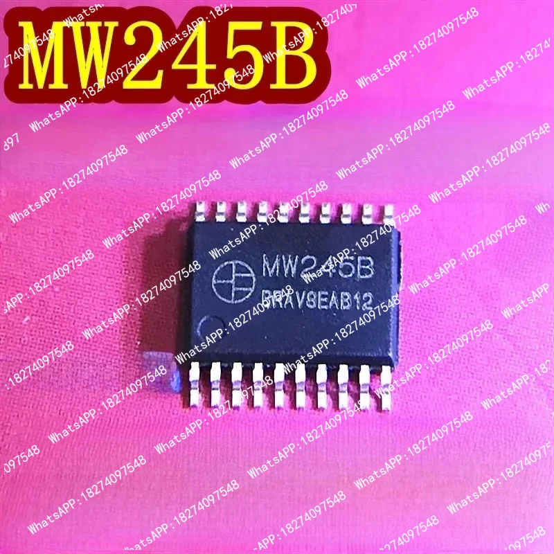 Фото 50 шт./лот MW245B SM245TS TSSOP20 — это восьмиканальный трансивер сигналов с трехстепенным выходом. №1